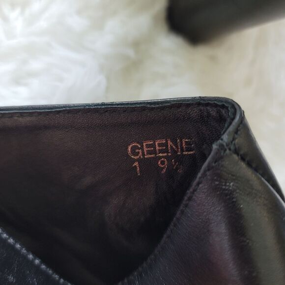 Donald J. Pliner Black Ankle Boots with Silver Studs - Picture 4 of 8